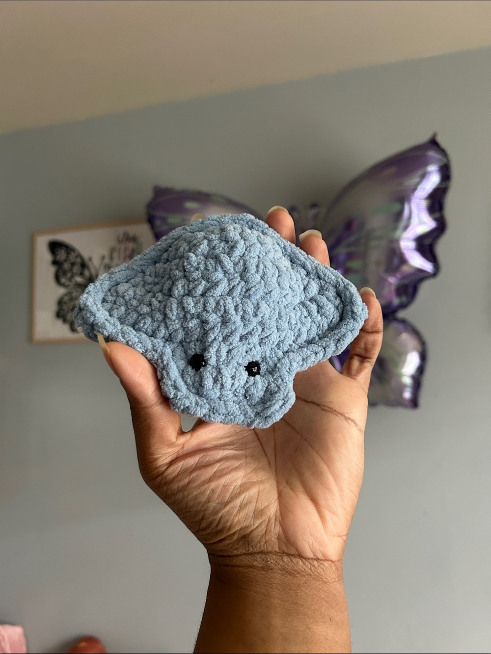 Handmade stingray plush
